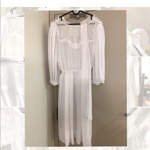 Benne by Lori Ann vintage 1950s/60s sheer cottage core dress